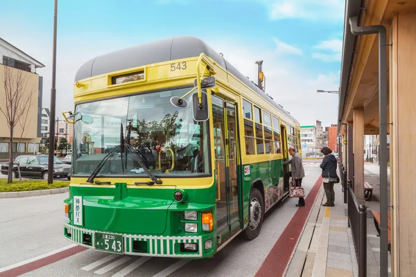City bus and loop bus in Ise City, Mie Prefecture in Japan