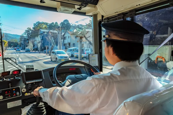 A Japanese bus driver