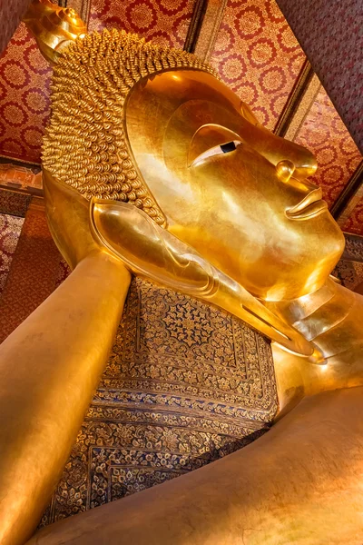 The Reclining Buddha at Wat Pho (Pho Temple) in Bangkok, Thailand
