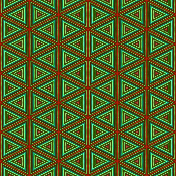 Seamless african colorful ornamental triangular pattern on fabric or carpet