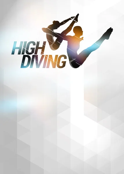 High diving background