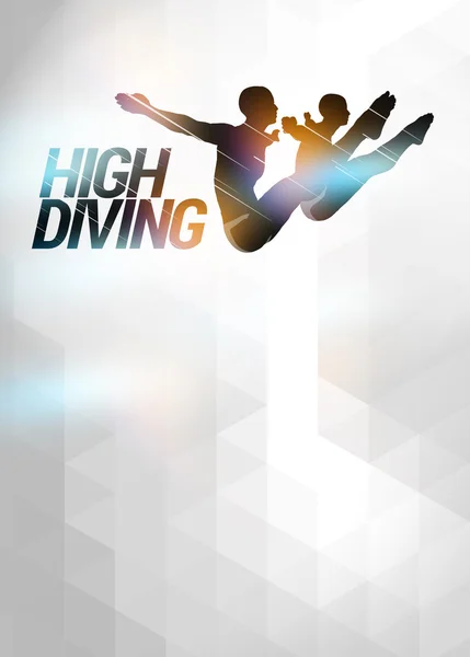 High diving background