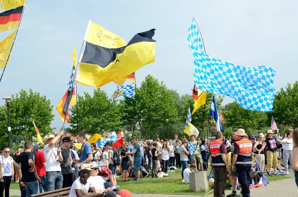 Pilgrims with flags, World Youth Day 2016