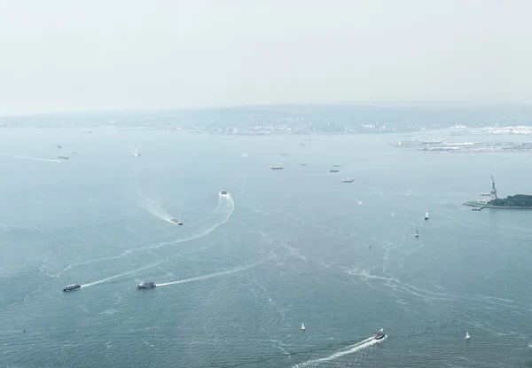 Aerial view on Upper Bay in New York