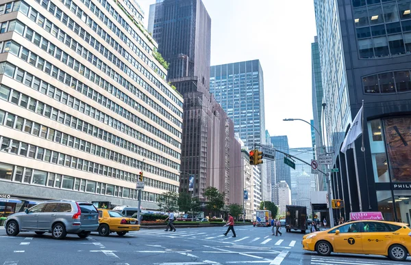 A view down Park Avenue facing the MetLife Building in New York