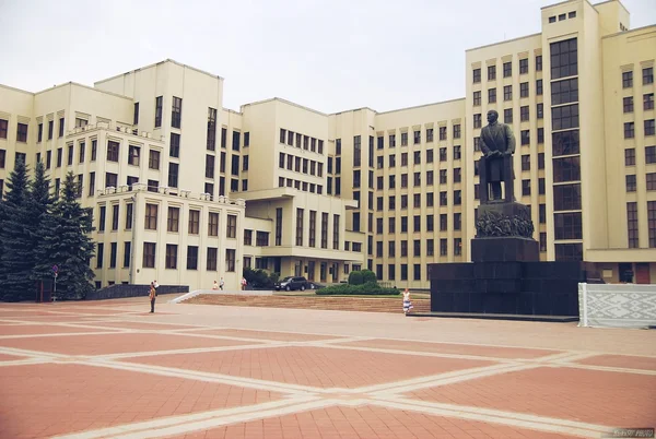 Soviet architecture in the center of Minsk