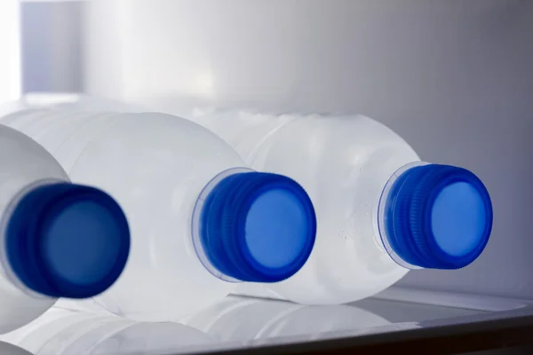 Bottled water in the refrigerator