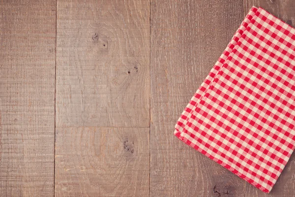 Wooden texture background with tablecloth