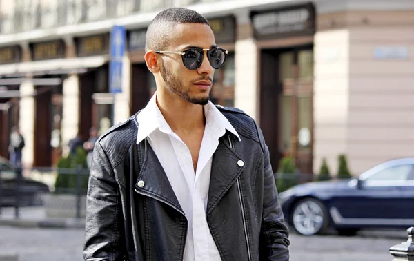 Young African man in sunglasses