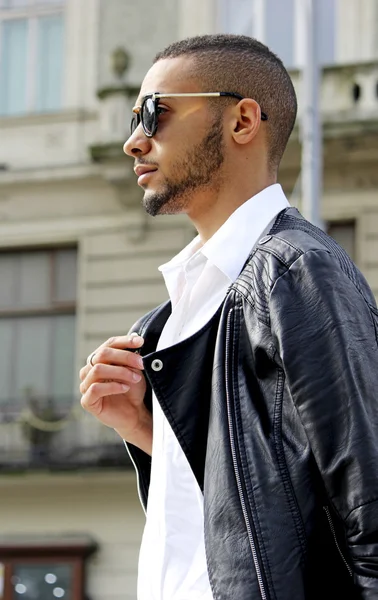 Young African man in sunglasses