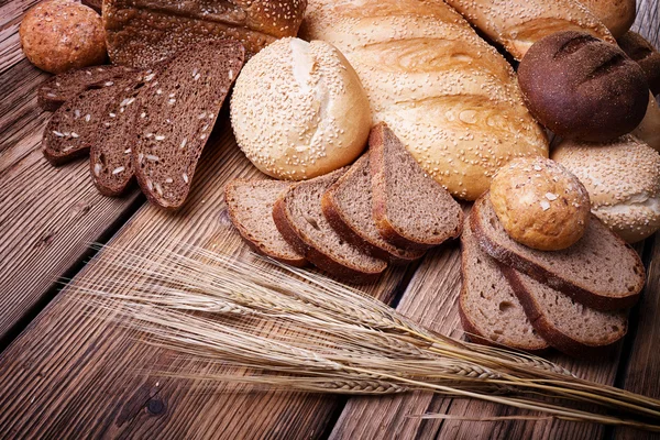 Fresh bread and wheat ears