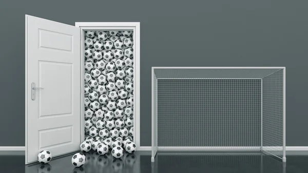 Door with Soccer Ball