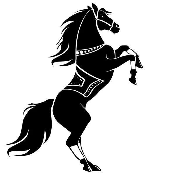 Black horse silhouette