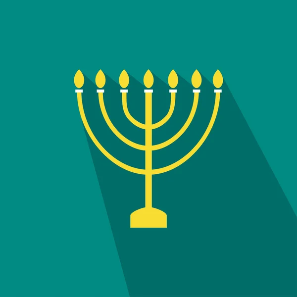 Hanukkah holiday flat stylish icon