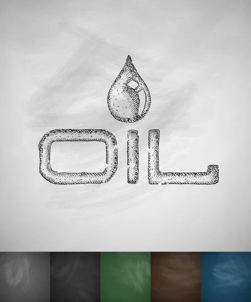 OIL icon on chalkboard