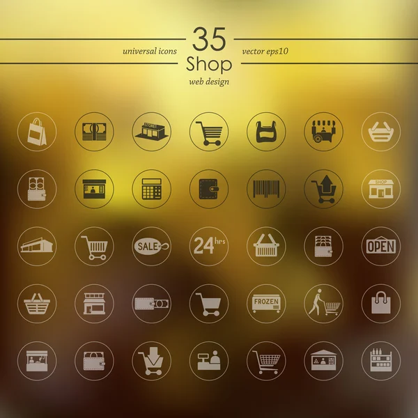 Set of shop icons