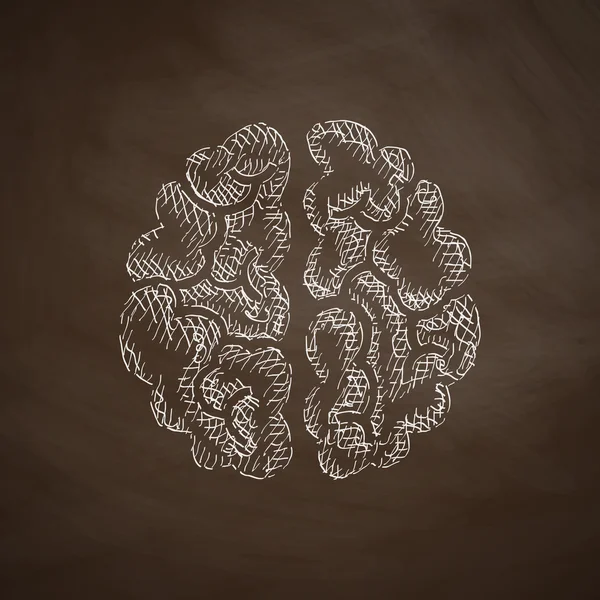 Hand drawn brain icon