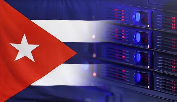 Technology Concept with Flag of Cuba