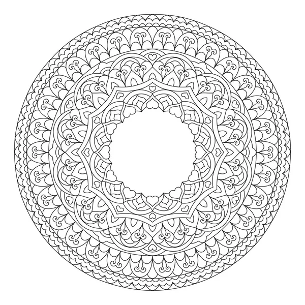 Abstract Flower Mandala. Decorative ethnic element for design.