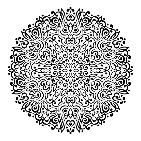 Abstract Flower Mandala. Decorative ethnic element for design.