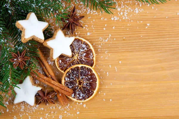 Christmas cookies with festive decoration