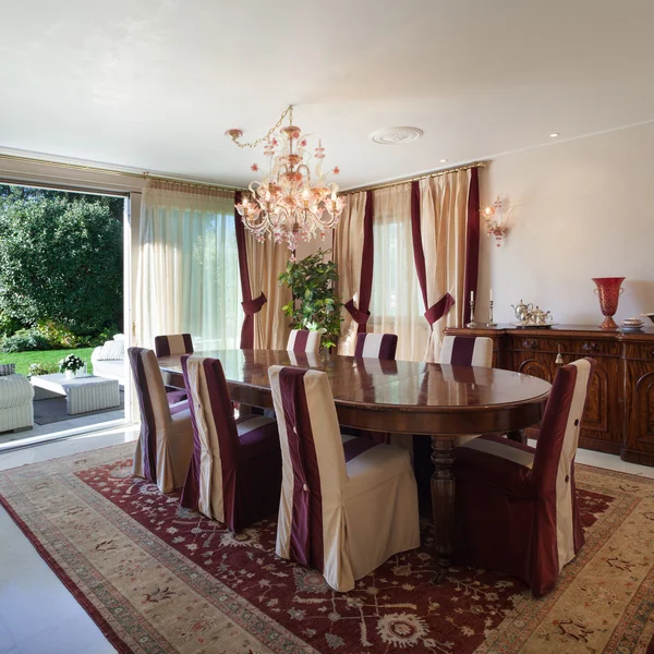 Interior, comfortable dining room