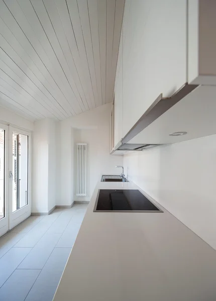 Domestic kitchen in old loft