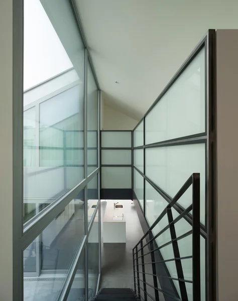 Iron stairs of a modern home