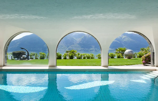 Swimming pool of a villa, interior