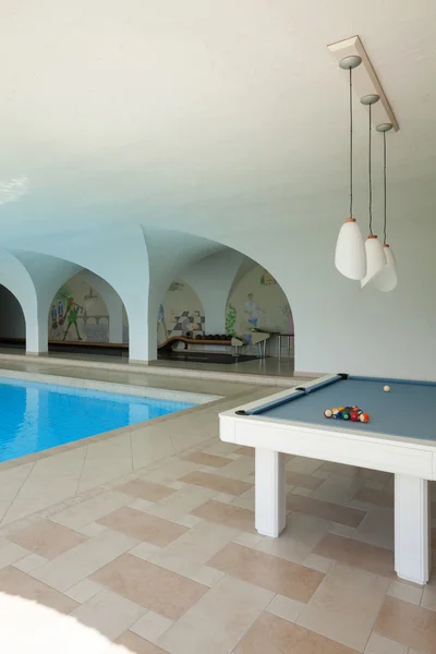 Indoor swimming pool with billiard