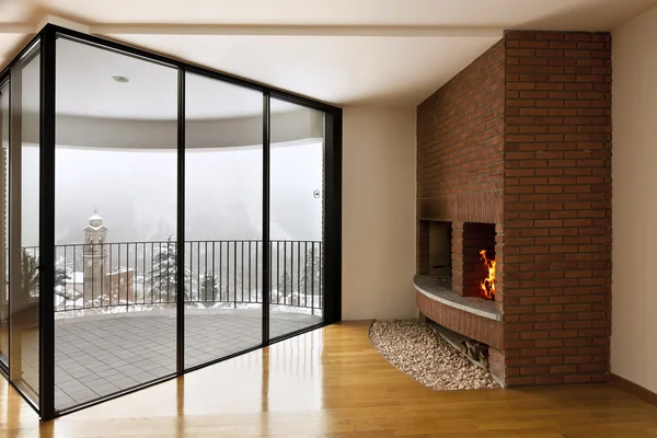 Beautiful apartment, large window and fireplace