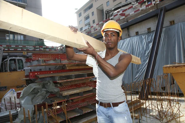 Man working in construction site