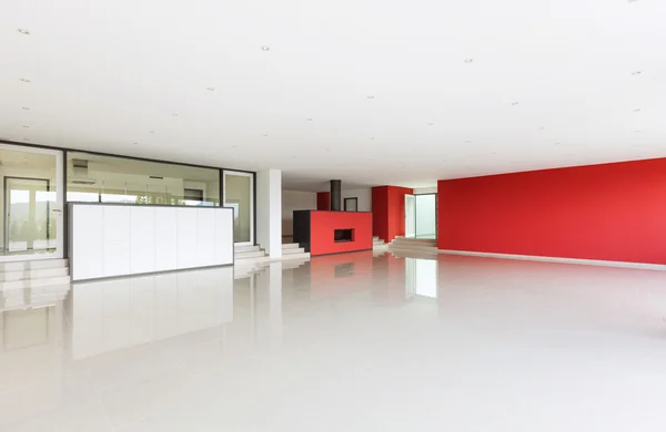 Wide modern living room