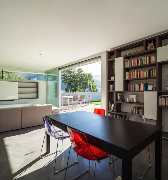 Interior design, modern apartment, living room