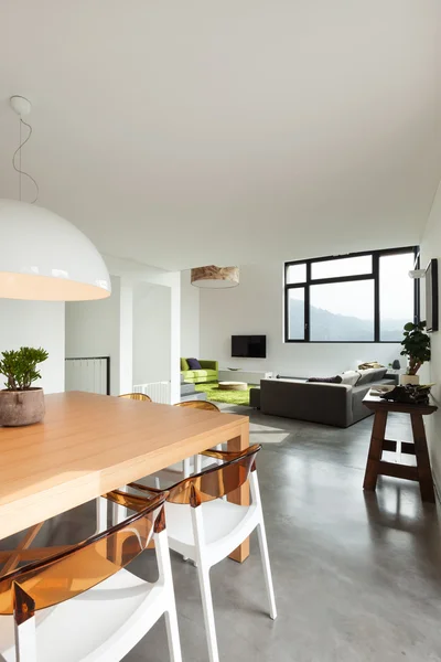 Interior, dining room view