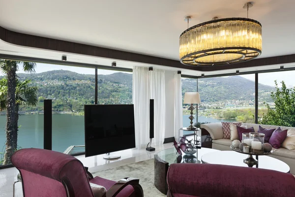 Beautiful living room of a luxury apartment