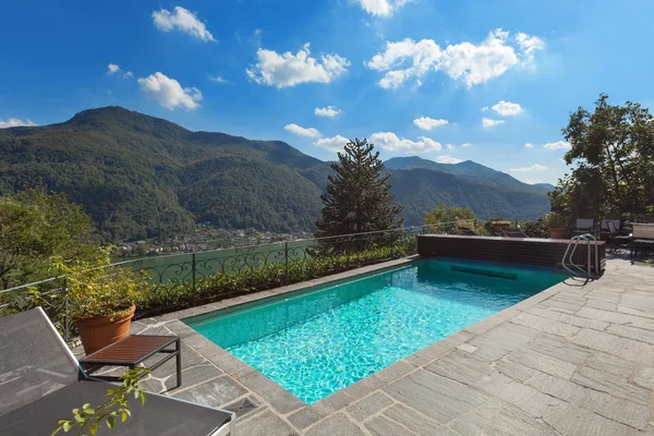 Beautiful terrace with swimming pool