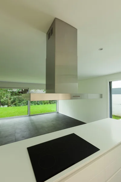 Modern kitchen with induction hob