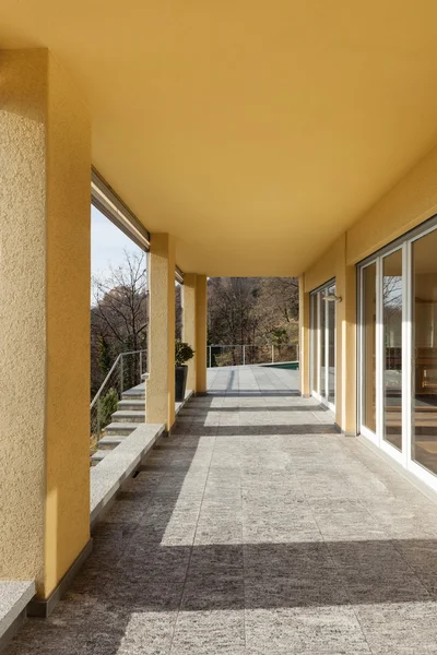 Porch of a modern building