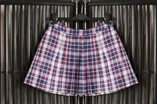 Skirt on clothes rack