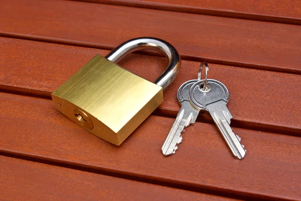 Padlock with keys