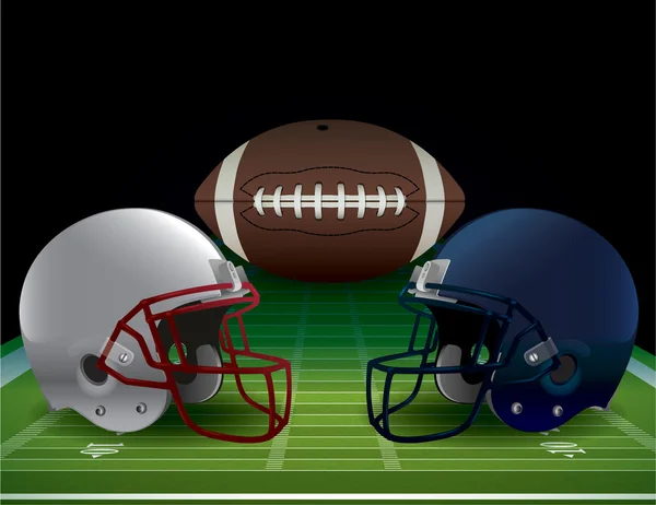 American Football Bowl Game Illustration