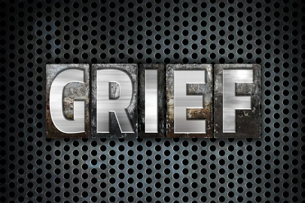 Grief Concept Metal Letterpress Type
