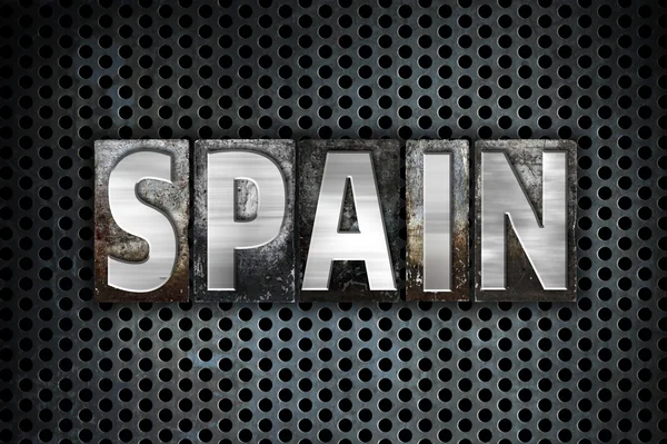 Spain Concept Metal Letterpress Type