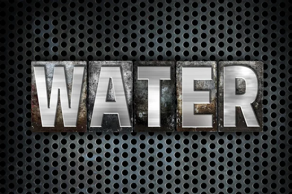 Water Concept Metal Letterpress Type