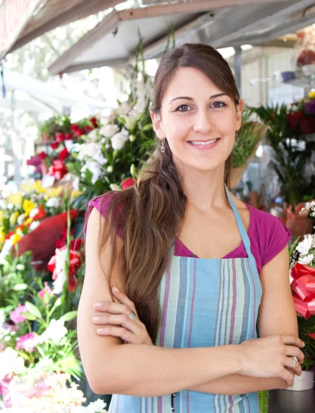 Florist woman in her store
