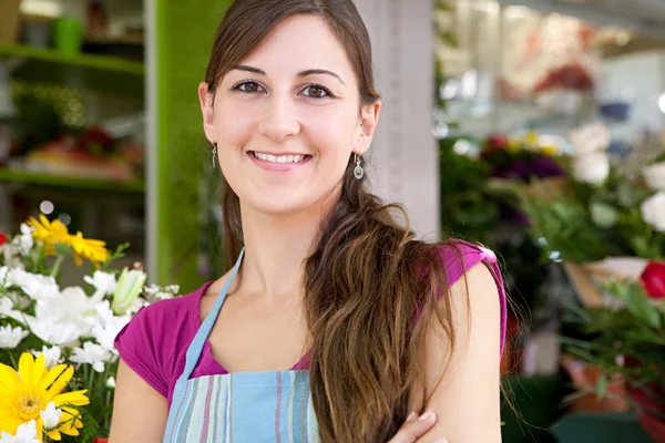 Florist woman in her store