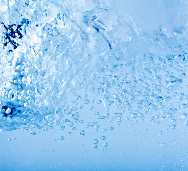 Blue water liquid in motion