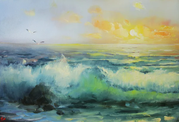 Surf. Sea painting.