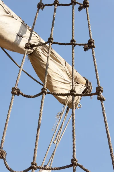Mast of the big ancient sailing ship